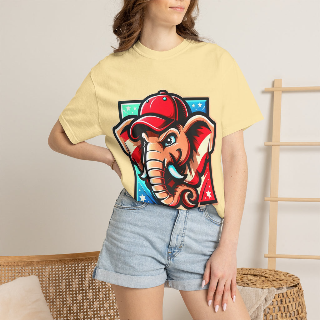 "The Patriot Elephant" Unisex Garment-Dyed T-shirt