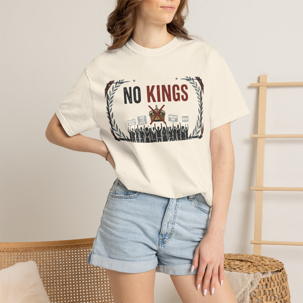 No Kings, No Masters | Garment-Dyed Tee — AttitudeShirts