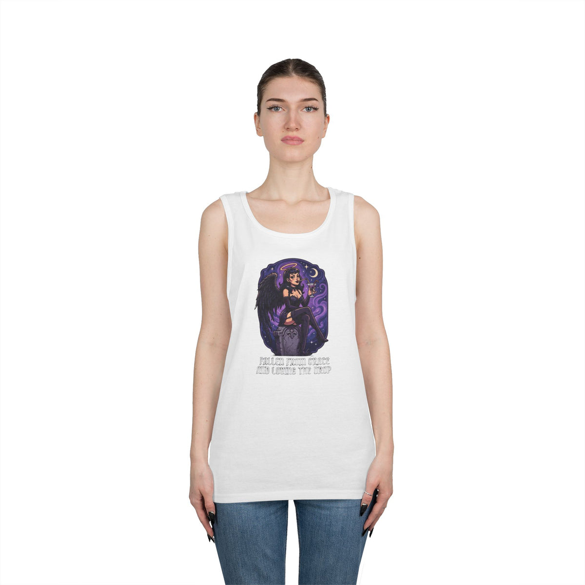 Color: White | Fallen From Grace and Loving the Drop Tank Top