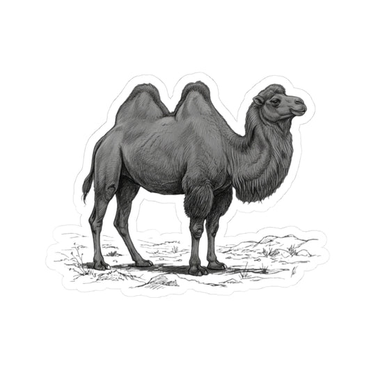 "Pencil Sketch Art Camel" Sticker — Main