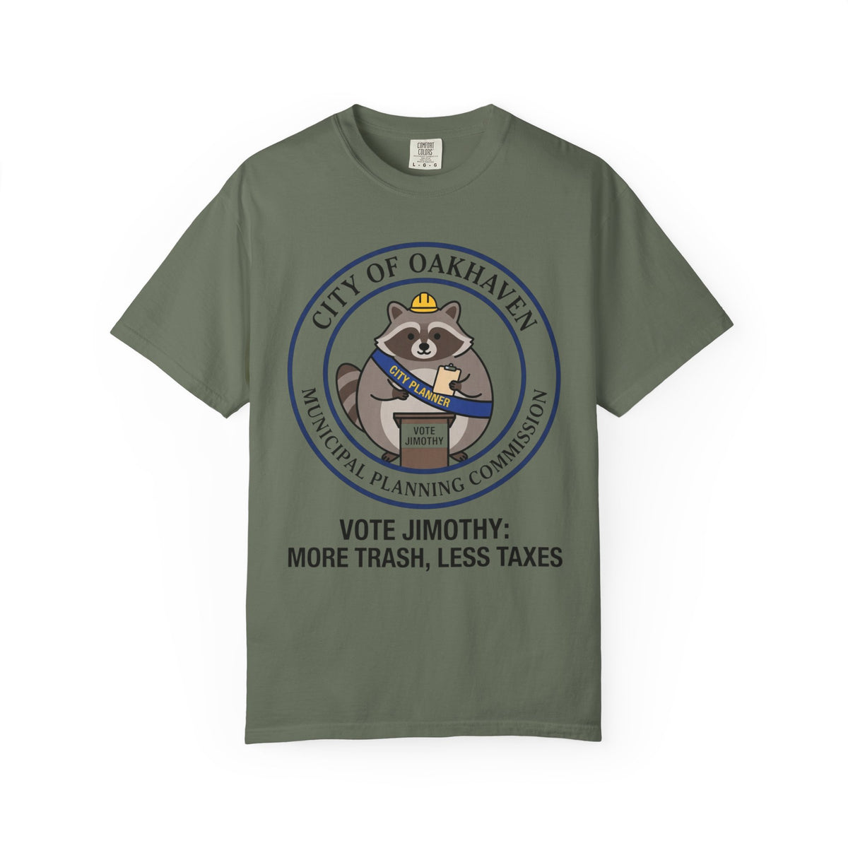 Color: Moss | Jimothy Unisex Garment-Dyed Tee
