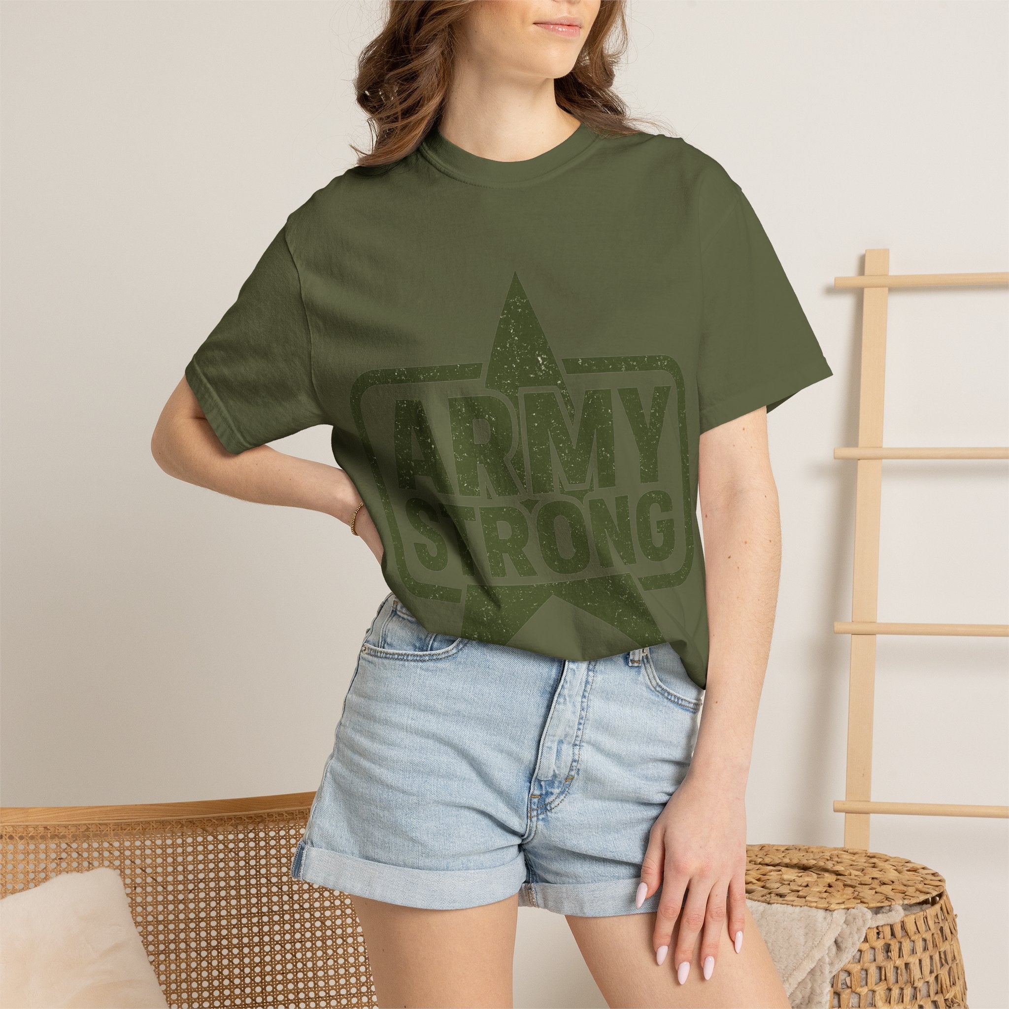 "Army Strong" Unisex Garment-Dyed T-shirt