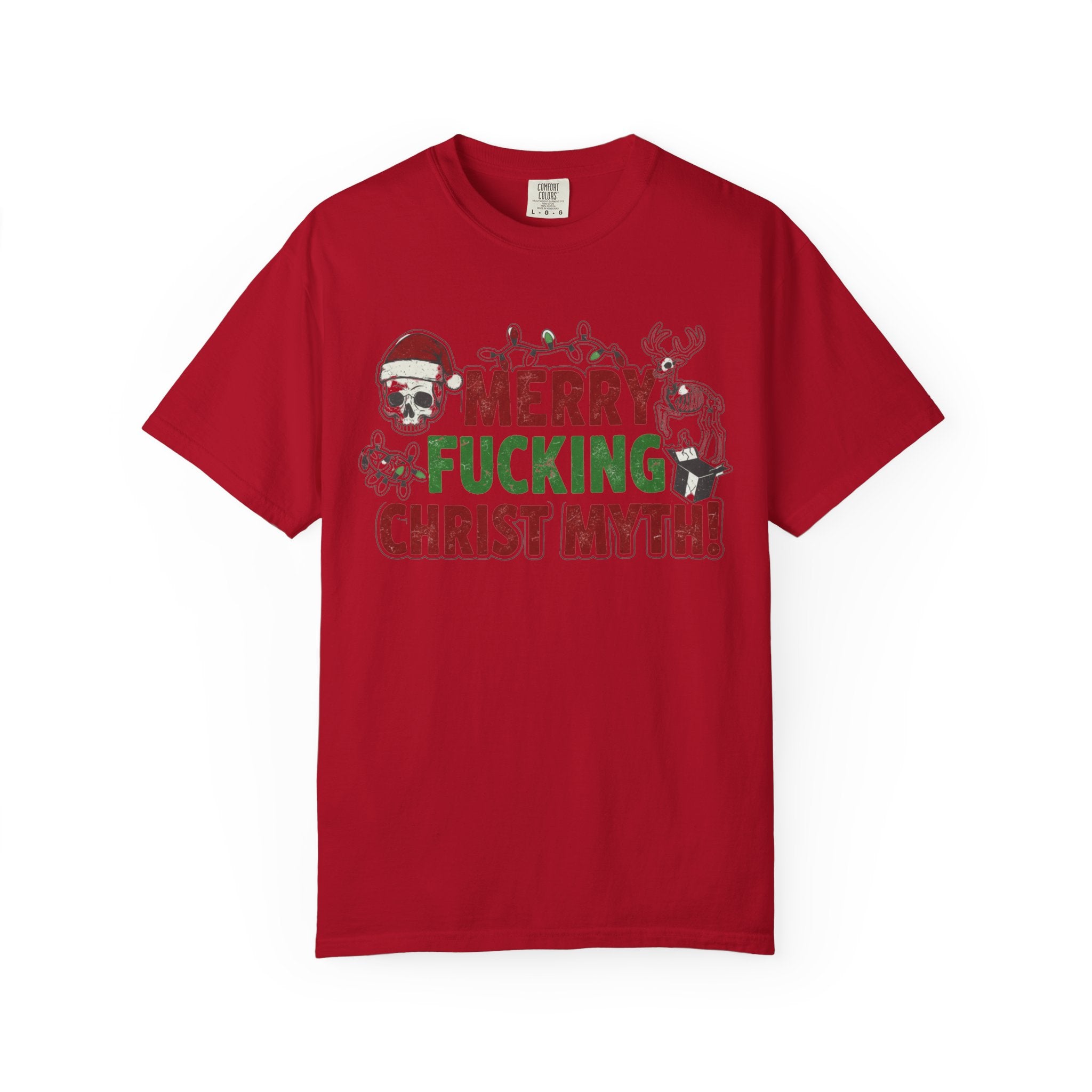 "MF Christ Myth" Unisex Garment-Dyed T-shirt