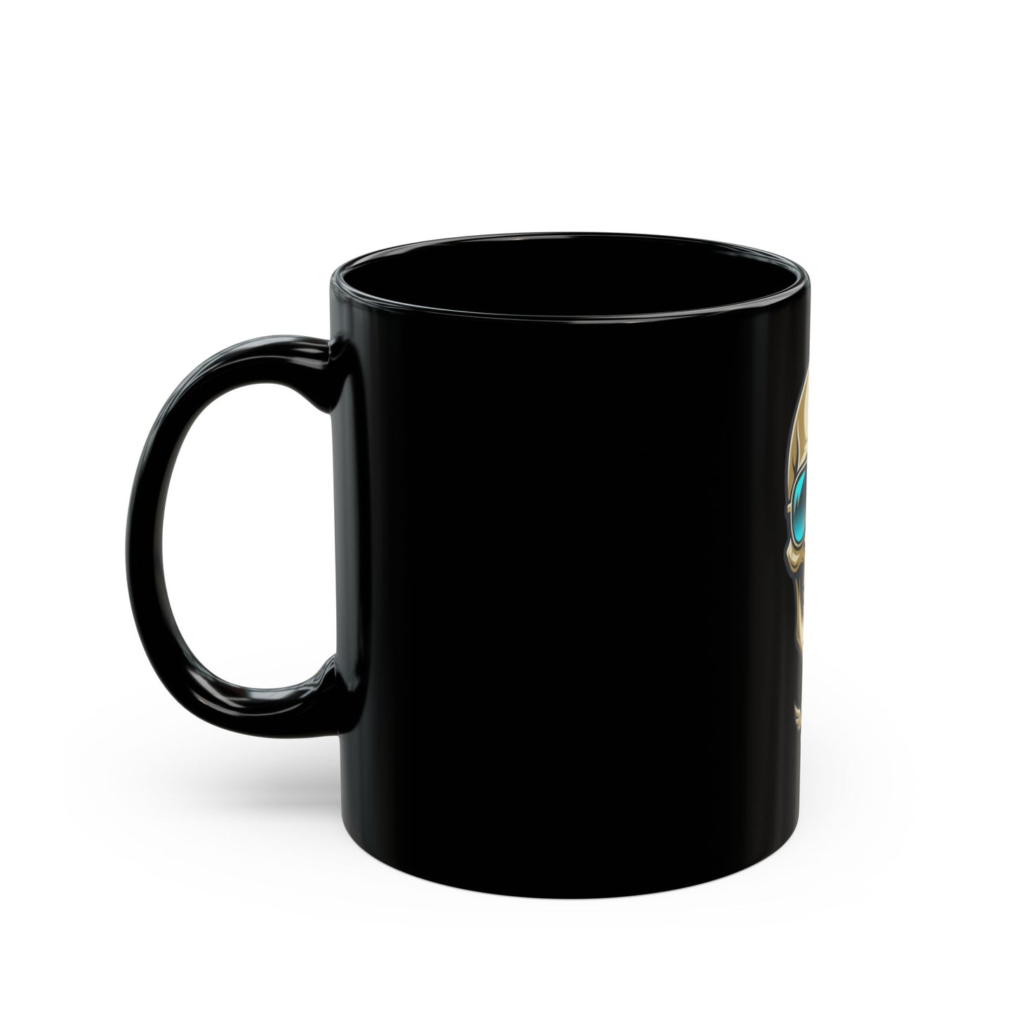 "Bad to the Bone Marrow" Black Ceramic Mug — Graphic