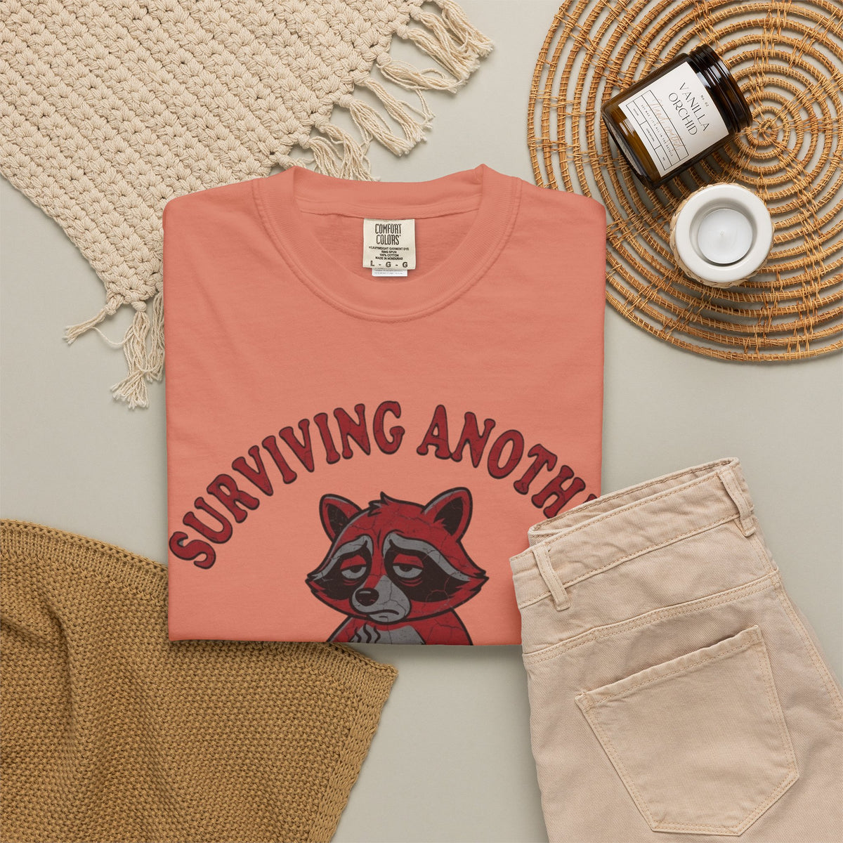 Surviving Another Meeting Unisex Garment-Dyed Tee