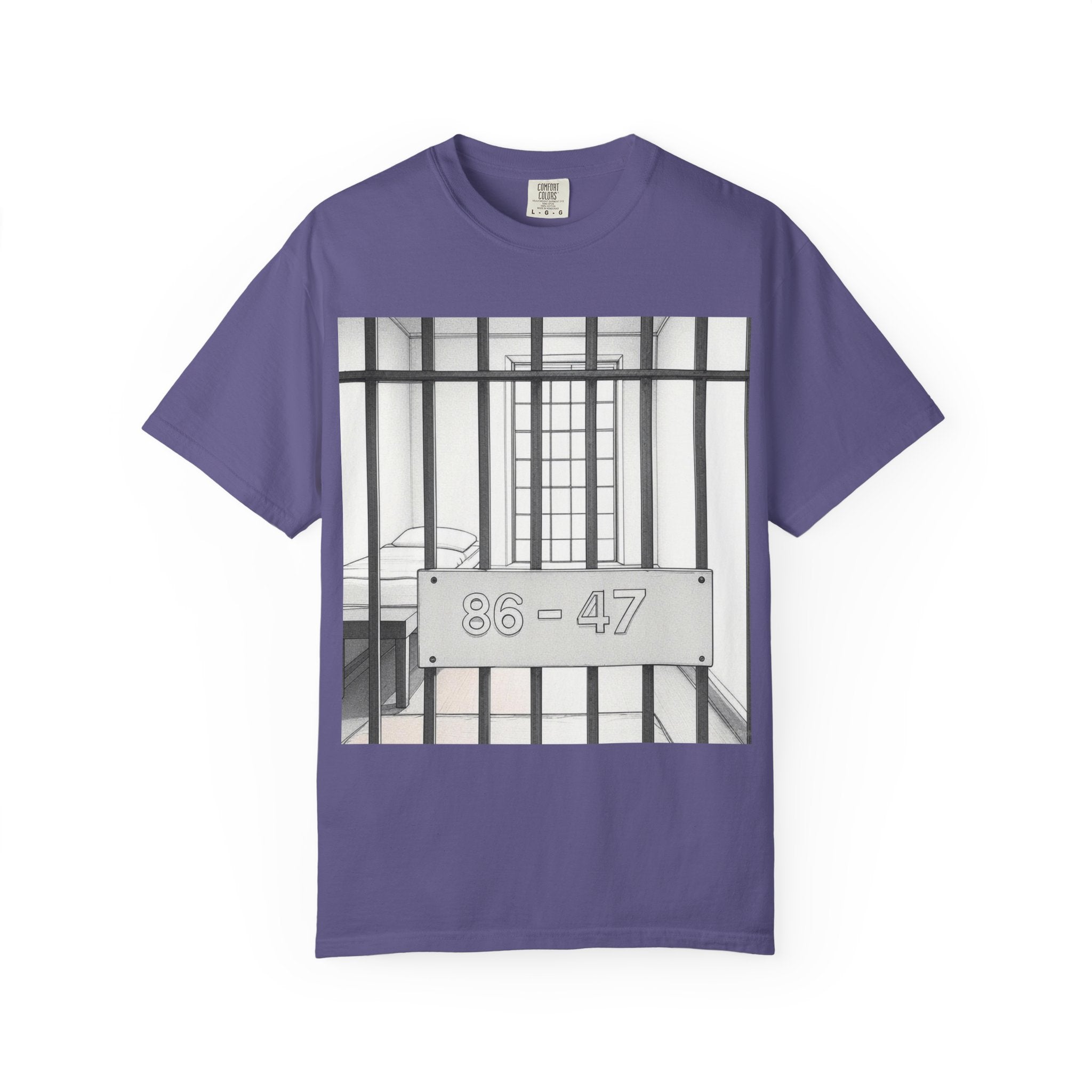 "86-47 Jail Cell" Unisex Garment-Dyed T-shirt