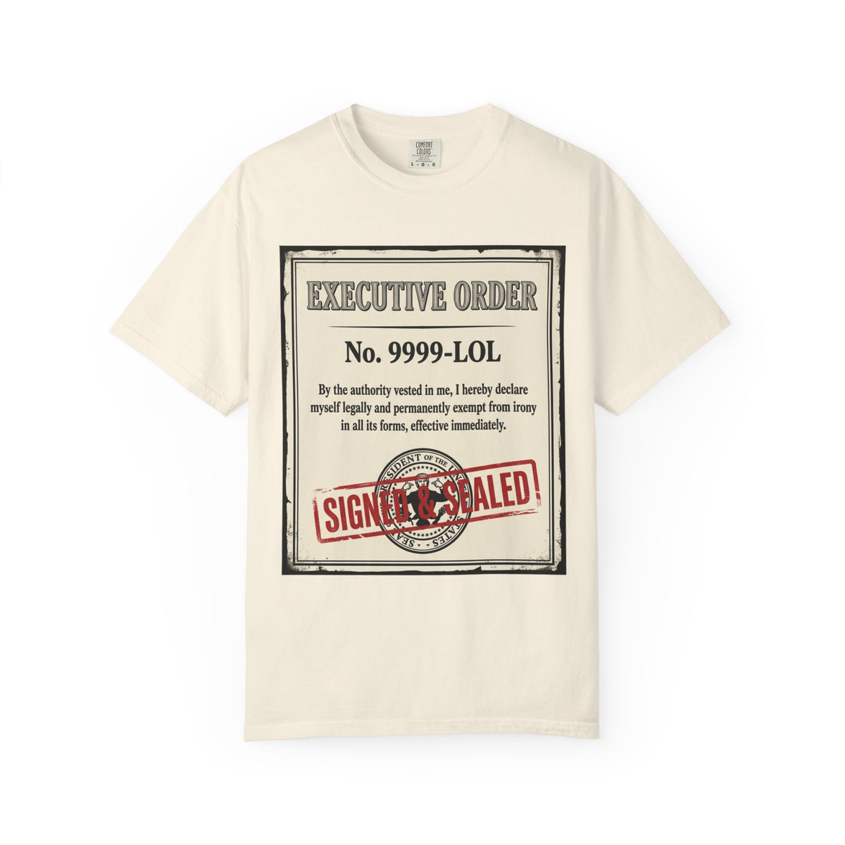 "Irony Free" Unisex Garment-Dyed Tee
