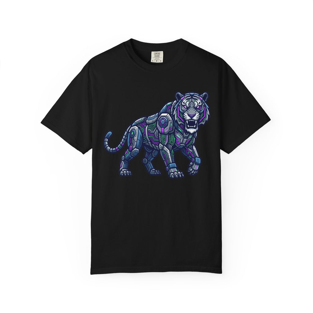 "Cyber Tiger" Unisex Garment-Dyed Tee