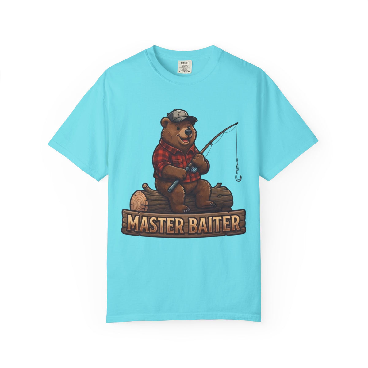 Color: Lagoon Blue | Bear Master Baiter Unisex Garment-Dyed Tee