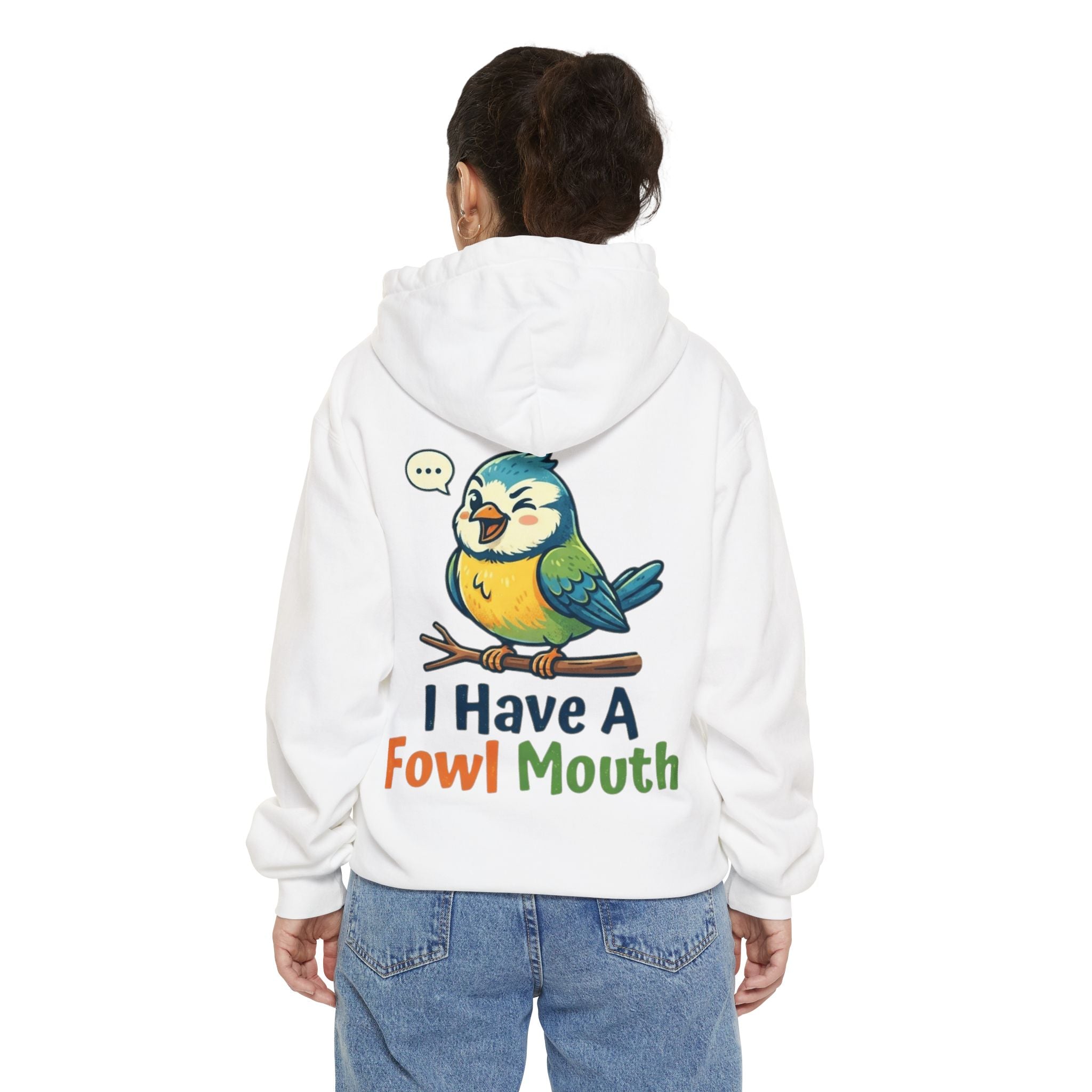 "Fowl Mouth" Garment-Dyed Hoodie