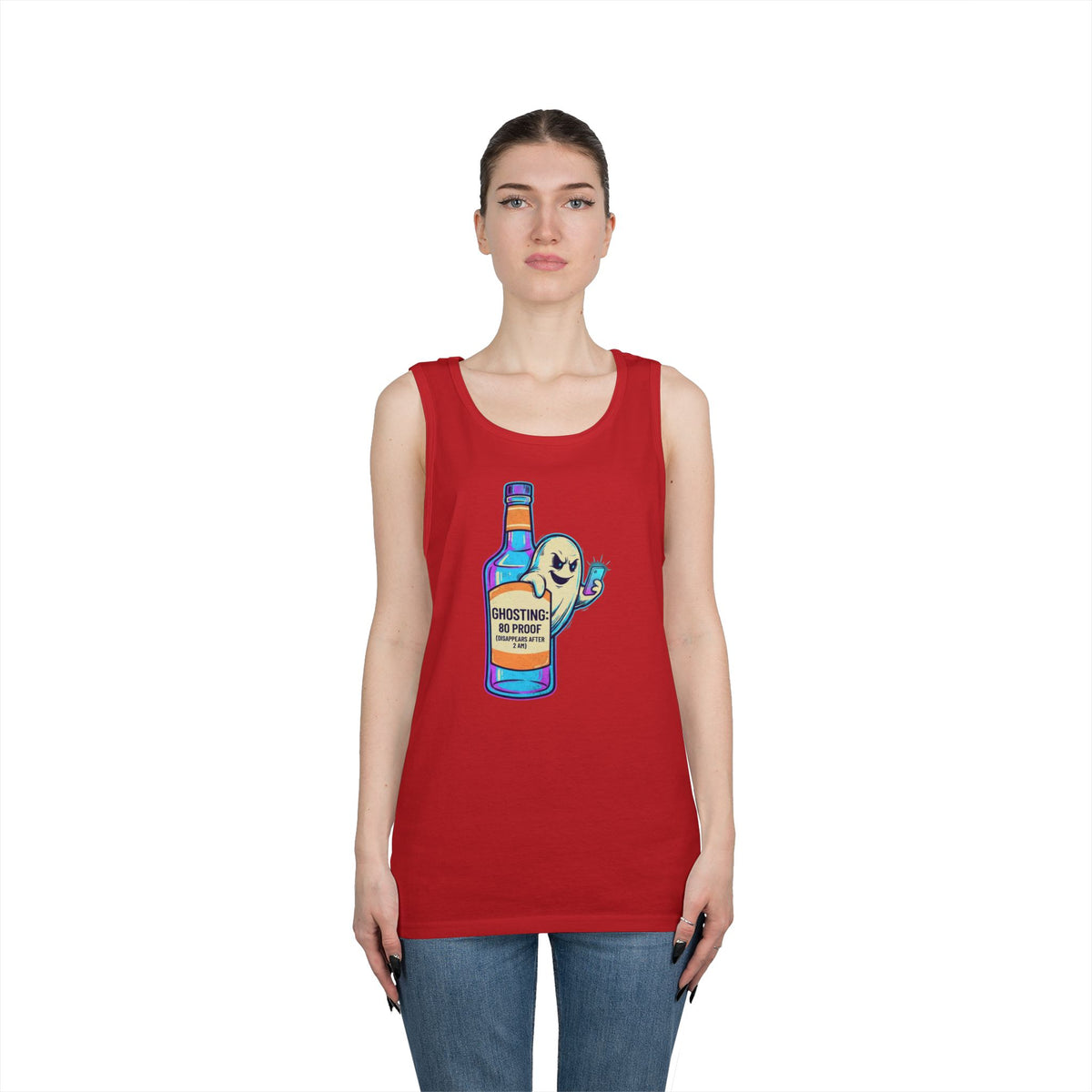 Color: Red | Ghosting Tank Top