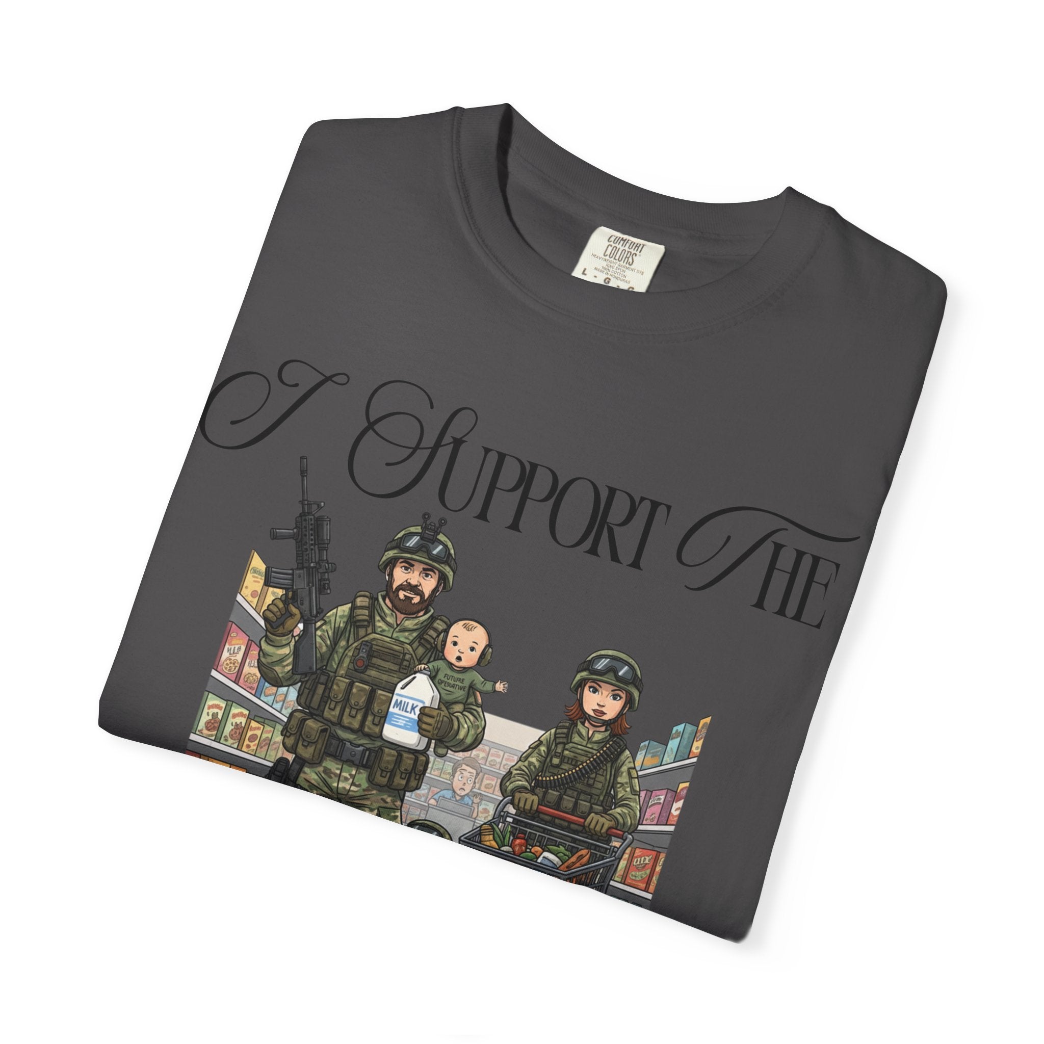 "actical Grocery Run" Unisex Garment-Dyed T-shirt