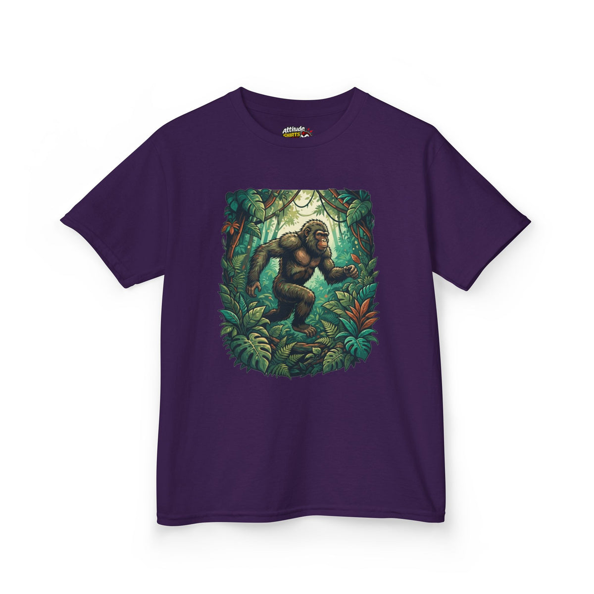 Color: Purple | The Bukit Timah Monkey Man (Singapore) Kids Tee