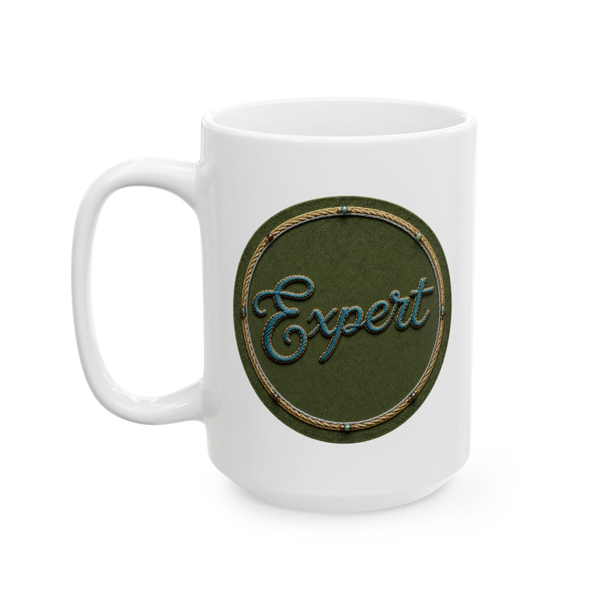 "Expert In Things That Don't Matter" White Ceramic Mug — Graphic