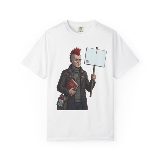 Color: White | Quiet Unisex Garment-Dyed Tee