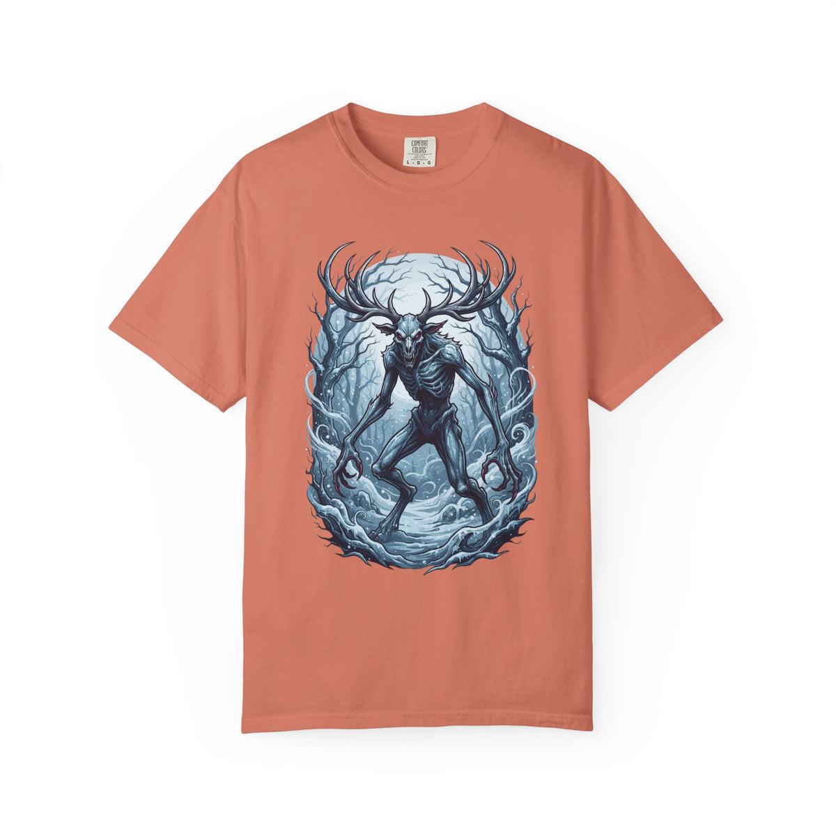 Color: Terracotta | Wendigo (Algonquian Folklore) Unisex Garment-Dyed Tee