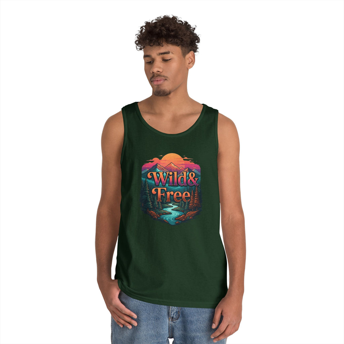 Color: Forest Green | Wild & Free Tank Top