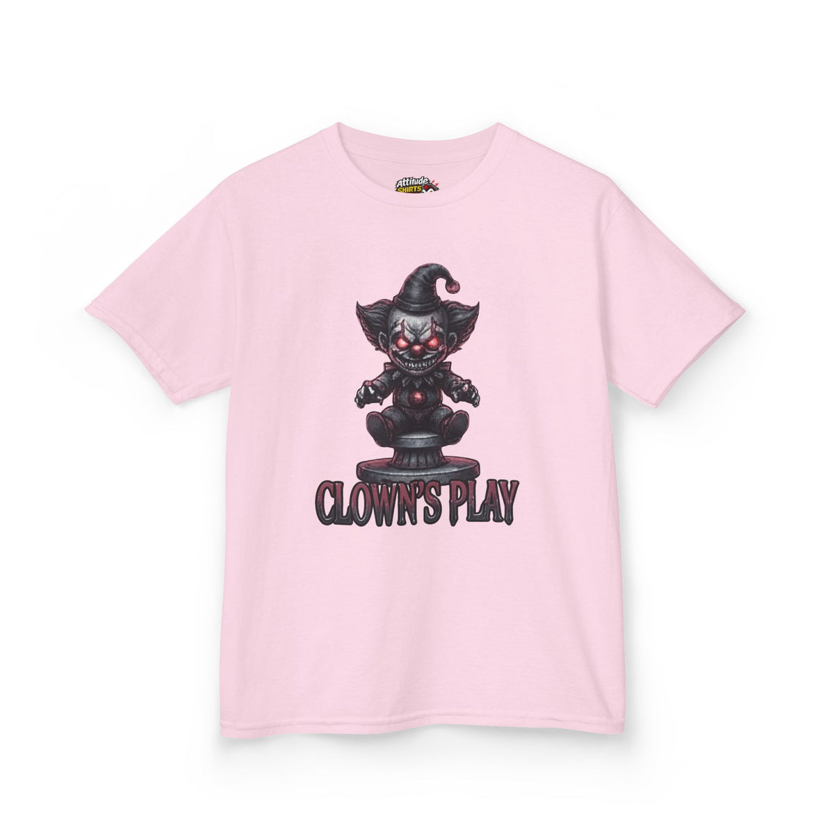 Color: Light Pink | Clown Play Kids Tee