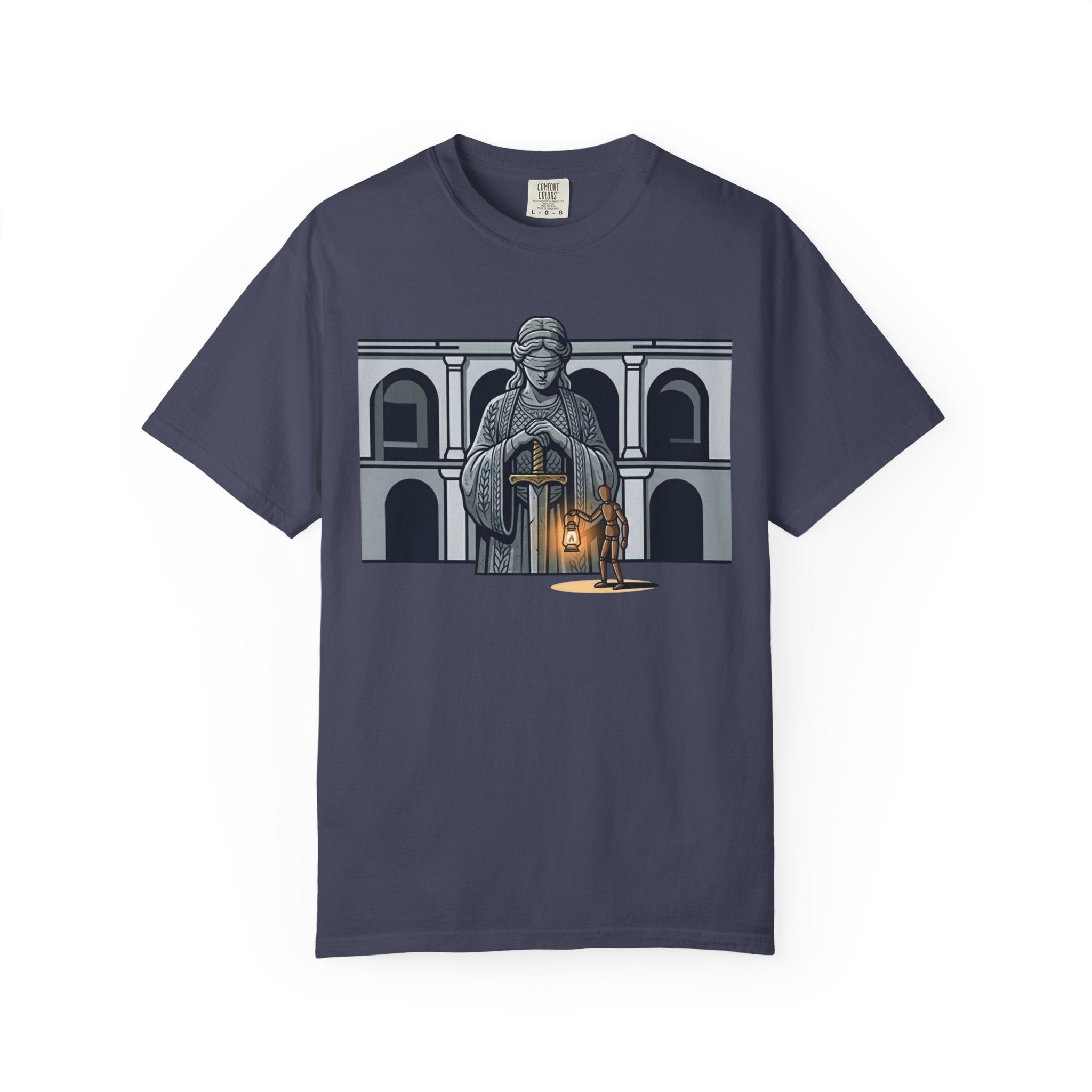 "Blind Justice" Unisex Garment-Dyed Tee
