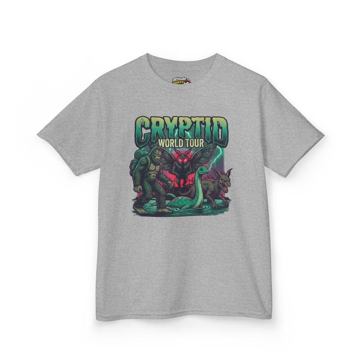 "Puzizia (Global-Cryptid Mashup) Cryptid World Tour" Kids Tee