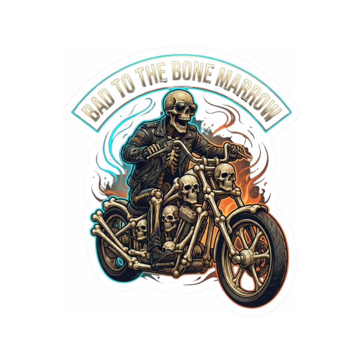 "Bad to the Bone Marrow" Sticker — Main