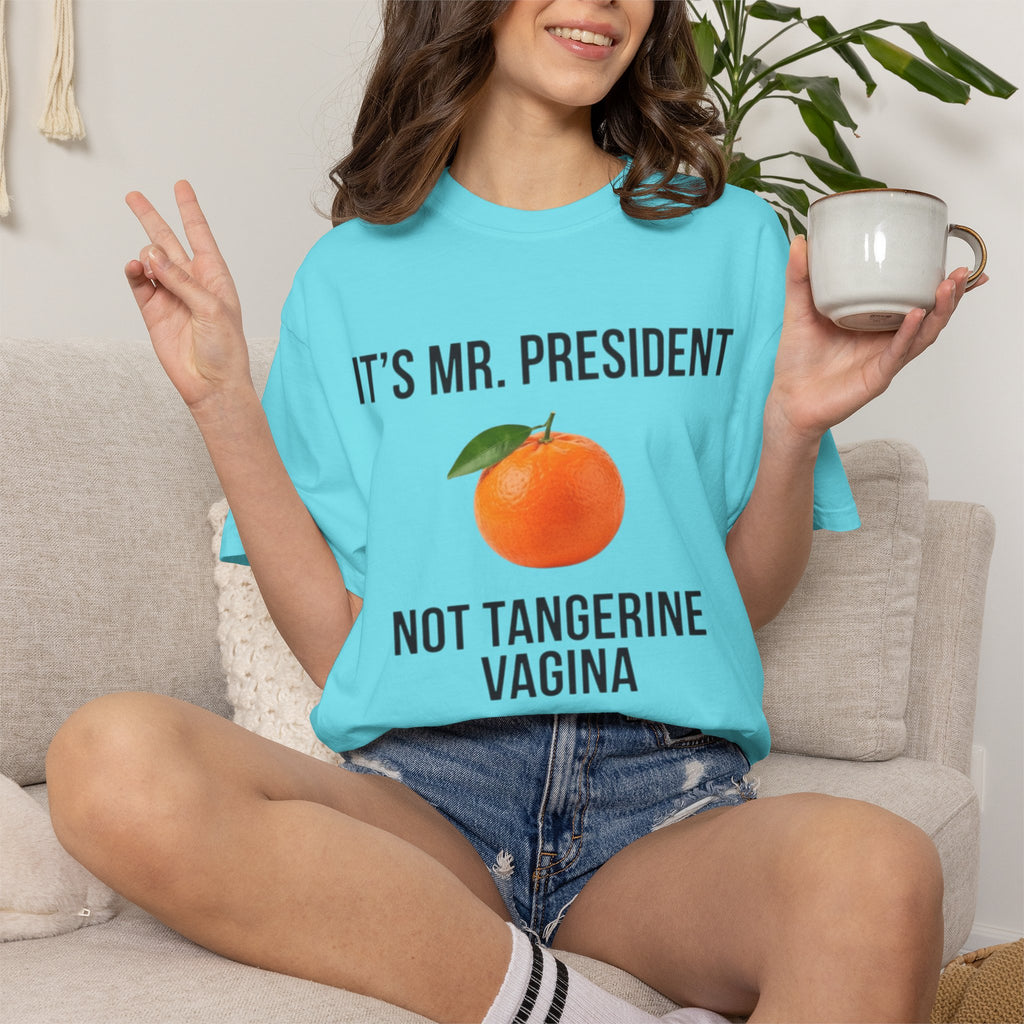 "Tangerine Vagina" Unisex Garment-Dyed Tee