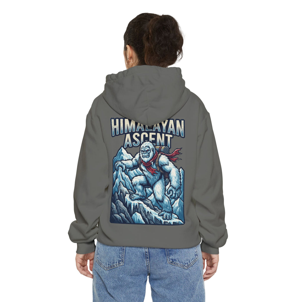 Color: Grey | Yeti-Abominable Snowman (Himalayas) Garment-Dyed Hoodie