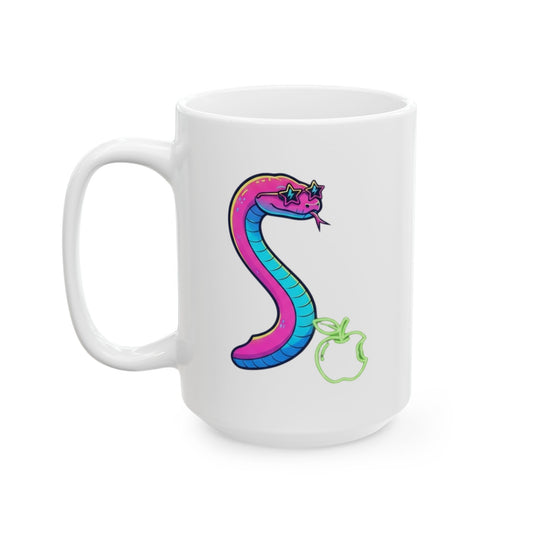 "Good Book Series Naked & Unashamed" White Ceramic Mug — Graphic