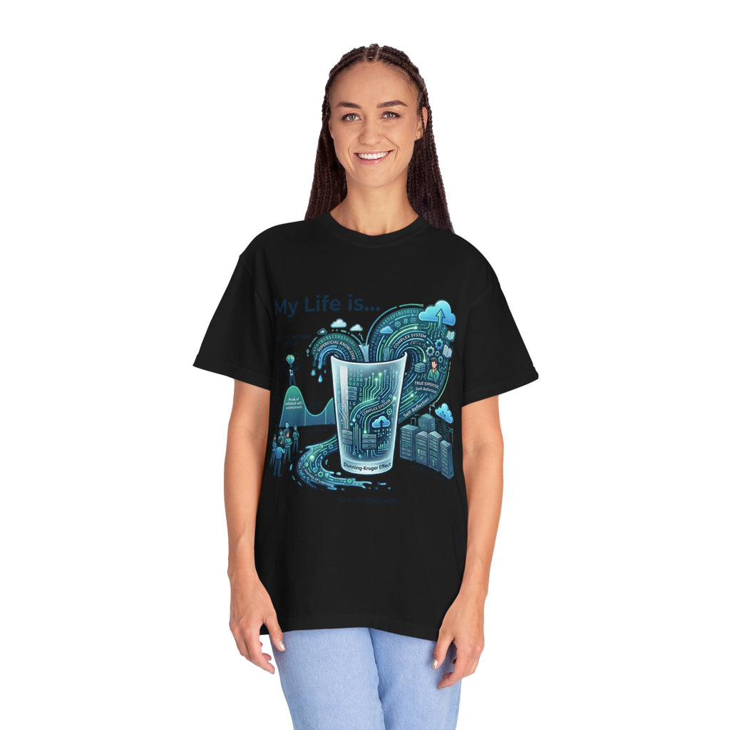 "Dunning Kruger" Unisex Garment-Dyed T-shirt