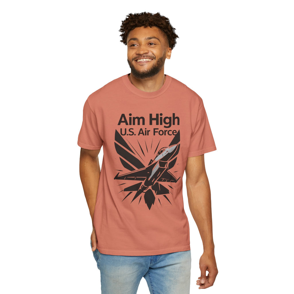 "Aim High" Unisex Garment-Dyed T-shirt