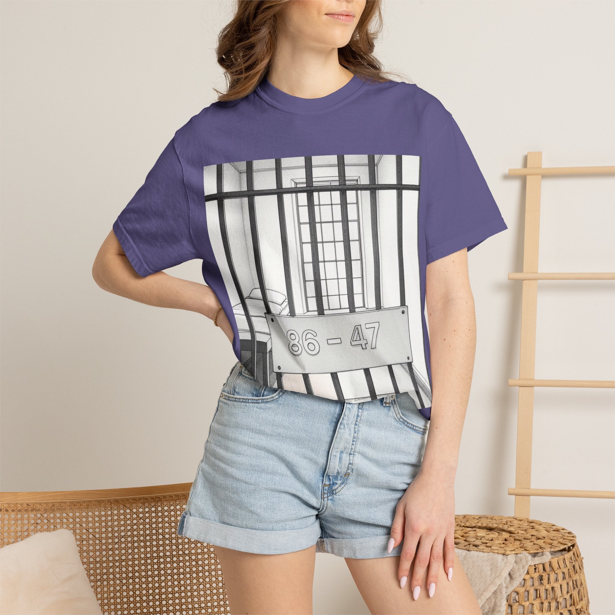 "86-47 Jail Cell" Unisex Garment-Dyed T-shirt
