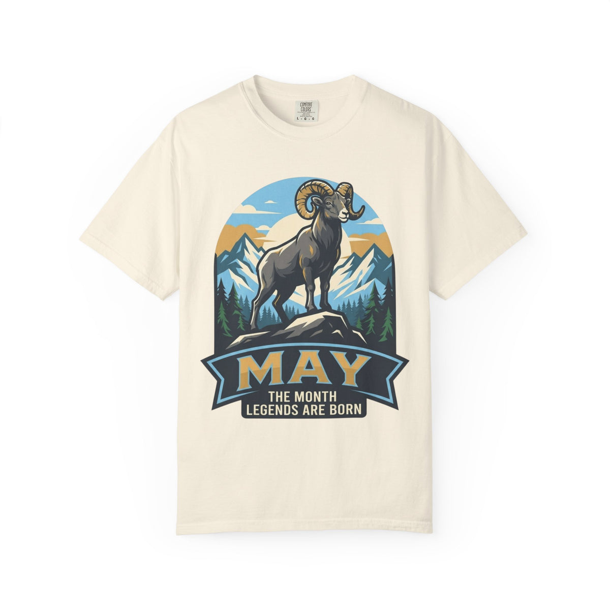 Color: Ivory | May Legend Unisex Garment-Dyed Tee
