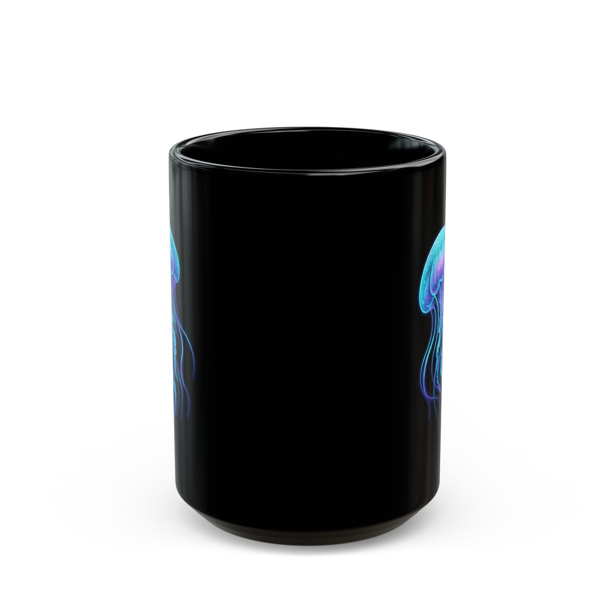 "Jelly Credible" Black Ceramic Mug — Graphic
