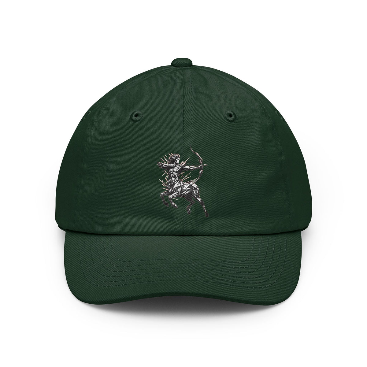 Color: Forest Green | Sagittarius The Archer Centaur Dad Hat — Graphic