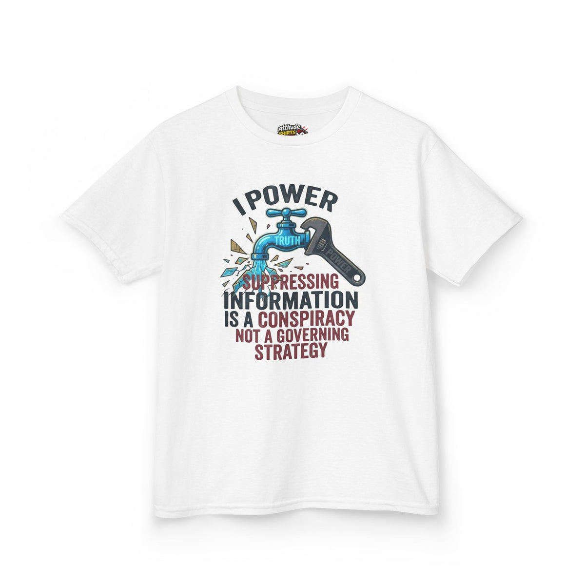 Color: White | Protest Series - Let It Flow Kids Tee