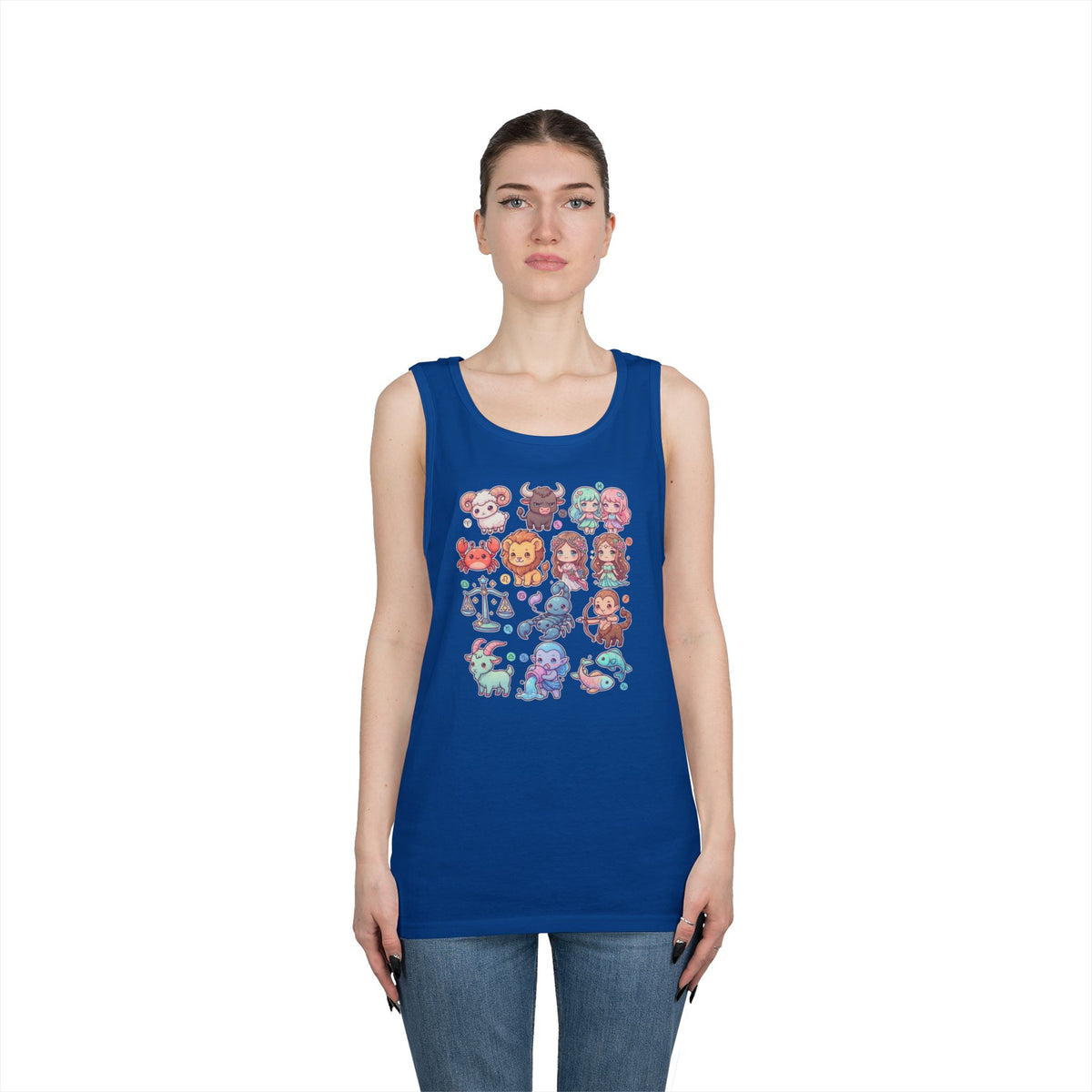 "Cute Chibi Zodiac" Tank Top