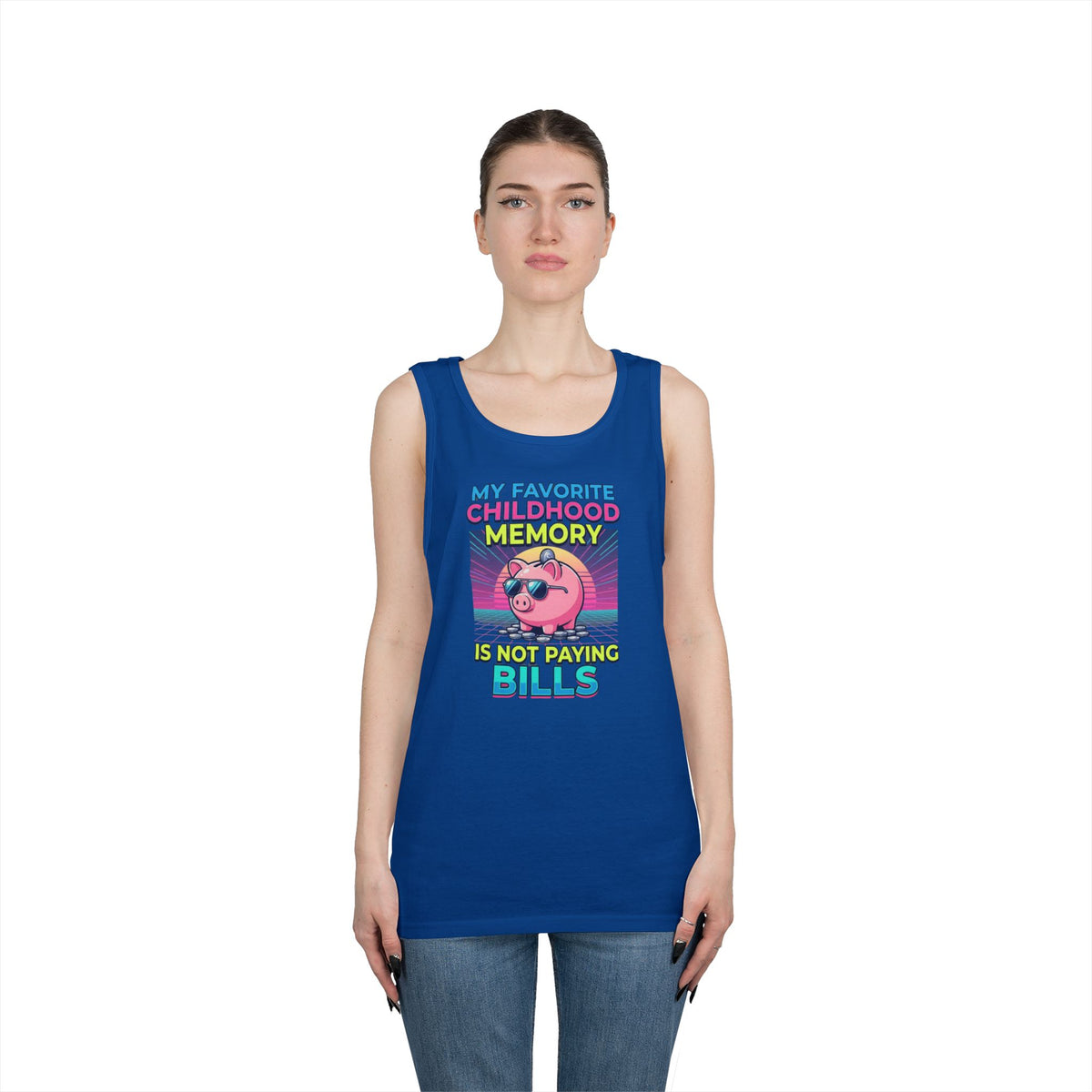 Color: Royal | Favortie Childhood Memories - Not Paying Bills Tank Top