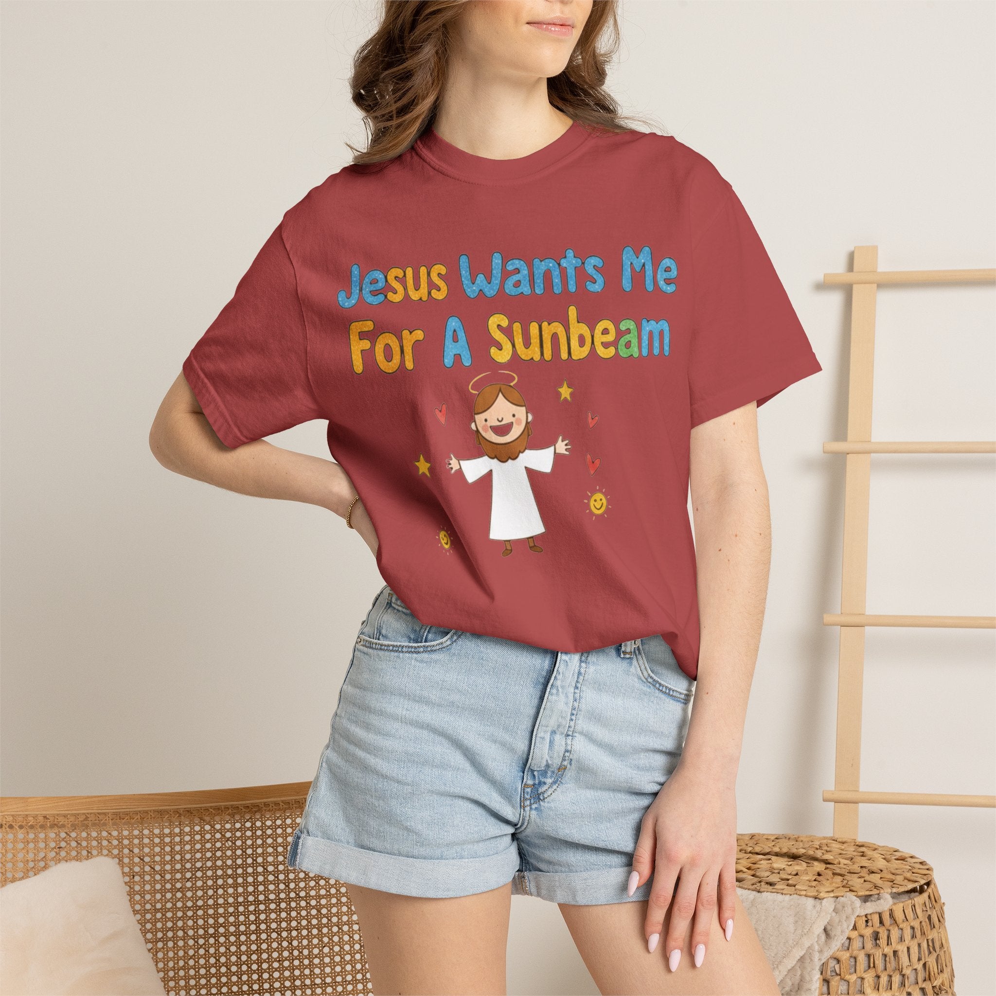 "Jesus Wants Me for a Sunbeam" Unisex Garment-Dyed T-shirt