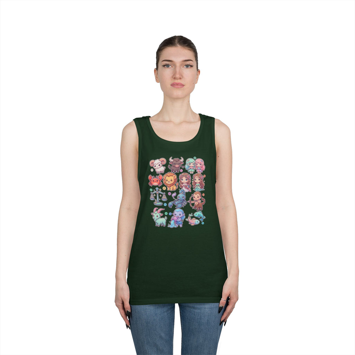 "Cute Chibi Zodiac" Tank Top