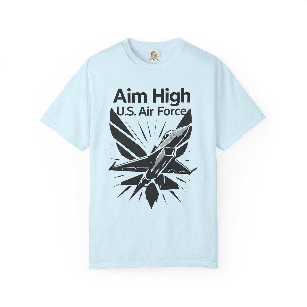 Color: Chambray | Aim High Unisex Garment-Dyed T-shirt