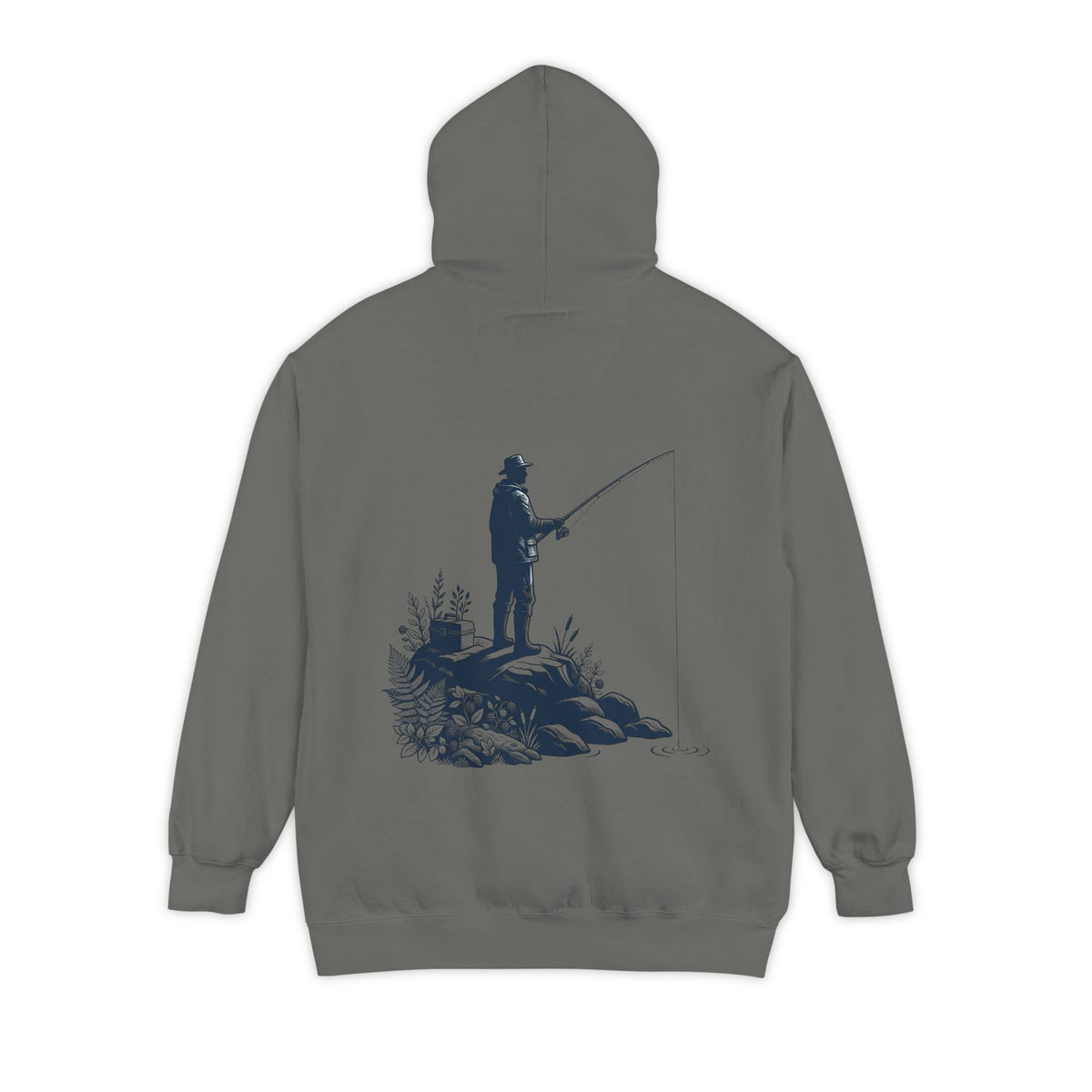 Color: Grey | Fishing Garment-Dyed Hoodie