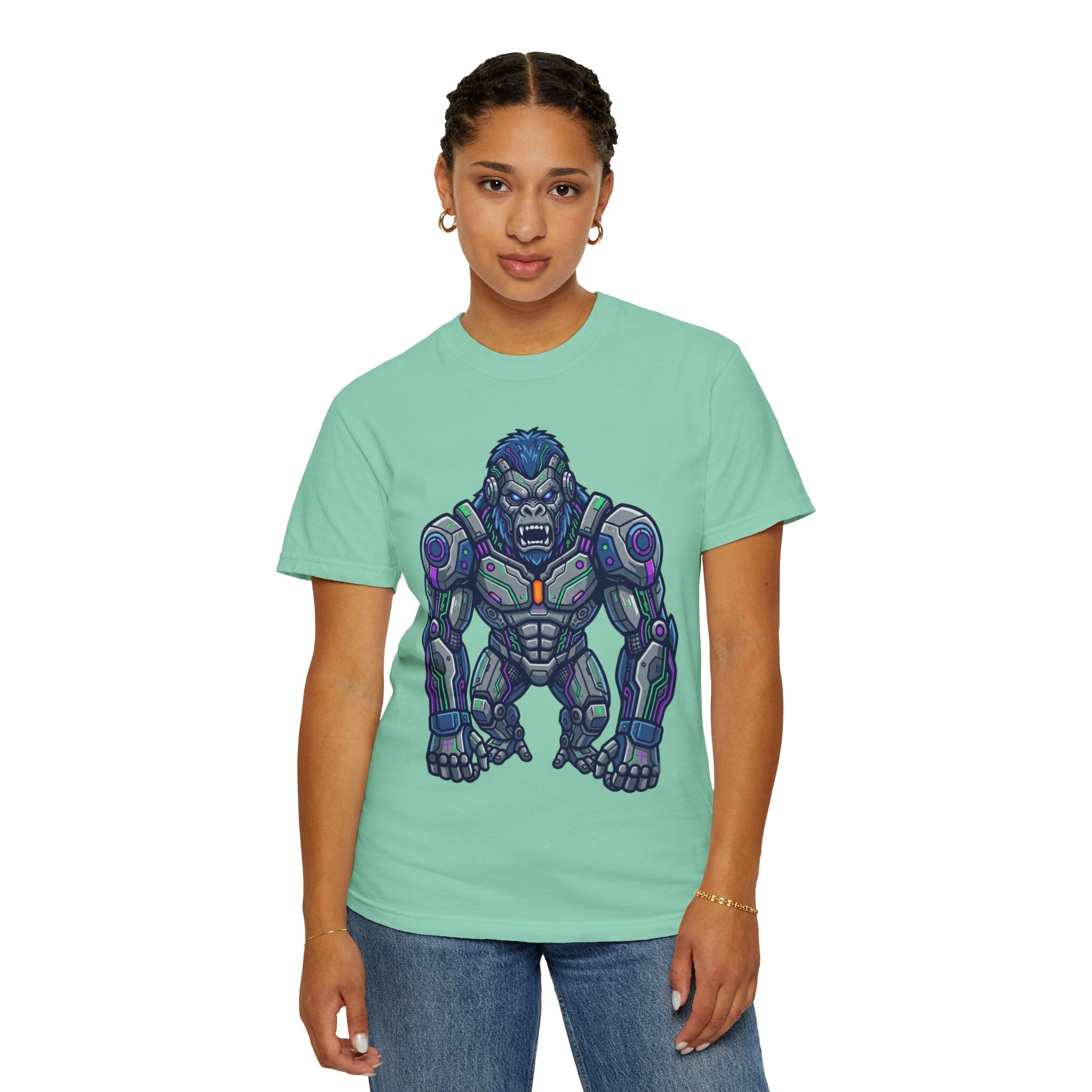 "Cyber Gorilla" Unisex Garment-Dyed Tee