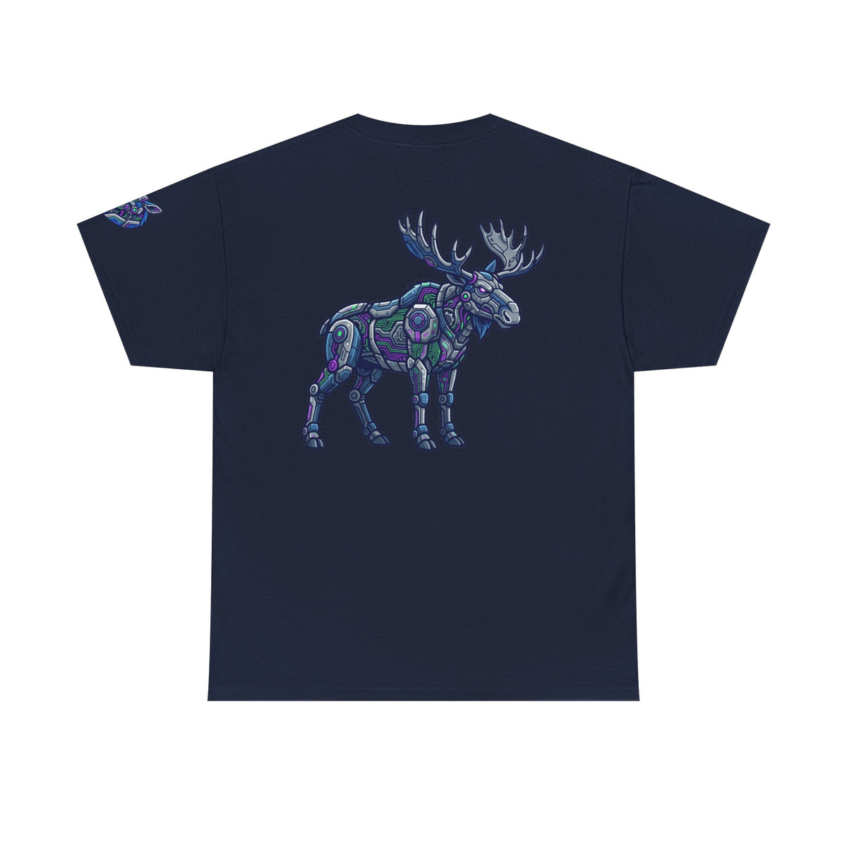 Color: Navy | Cyber Moose Premium Graphic Tee