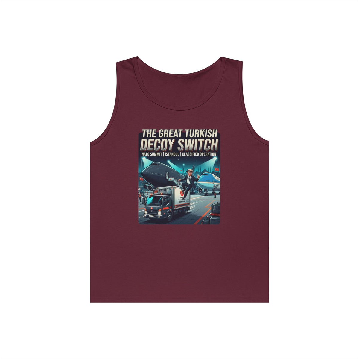 Color: Maroon | Decoy Switch Tank Top
