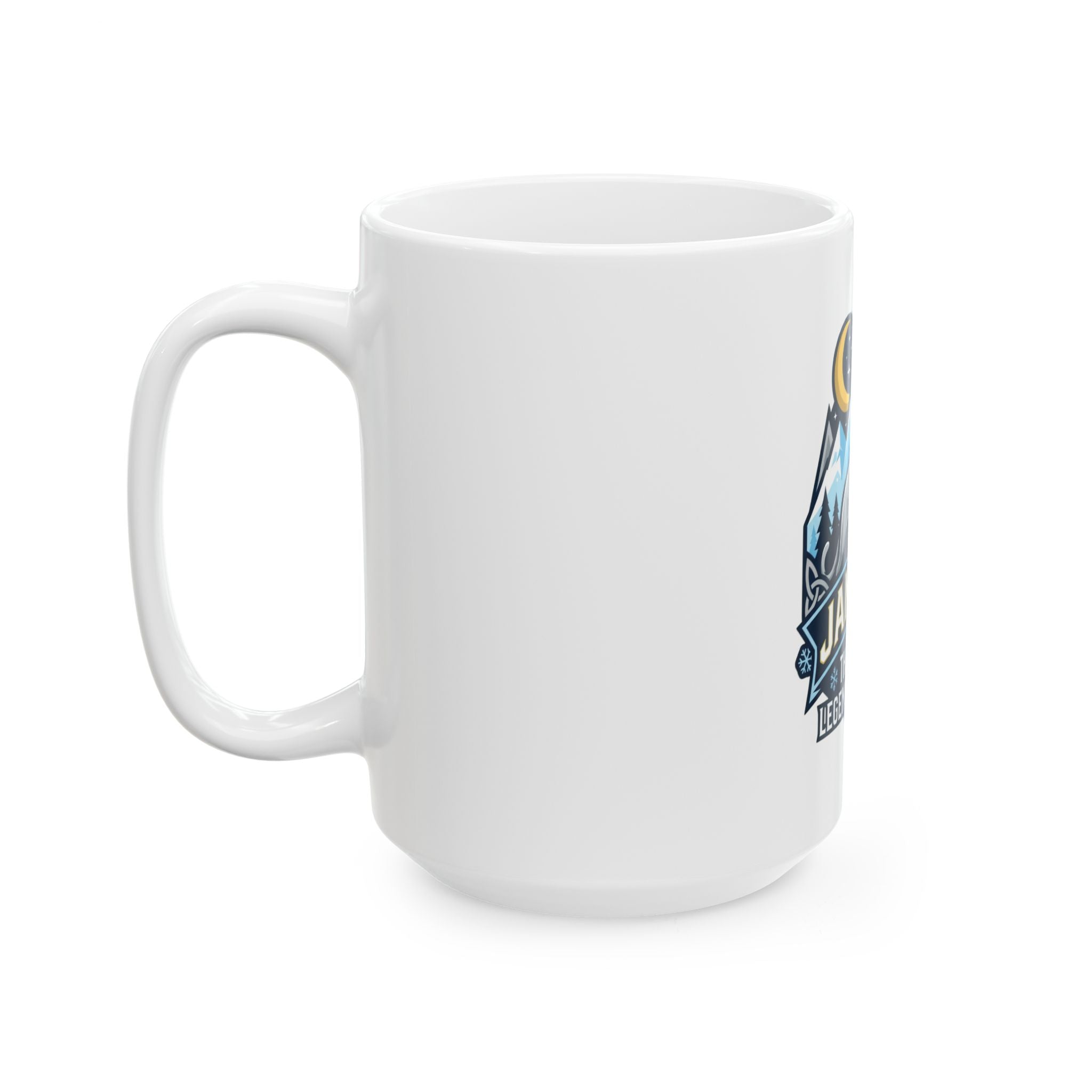 "January Legend" White Ceramic Mug