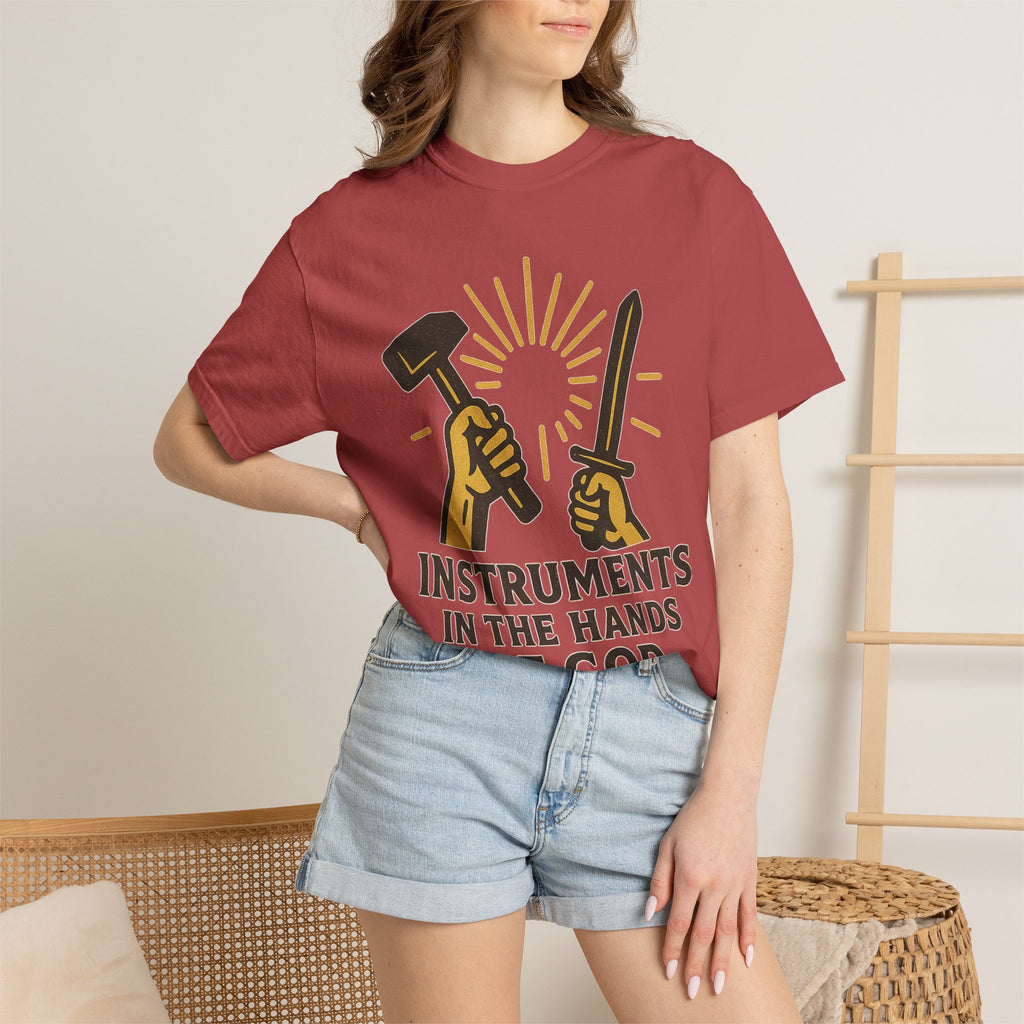 "Instruments in the Hands of God" Unisex Garment-Dyed T-shirt