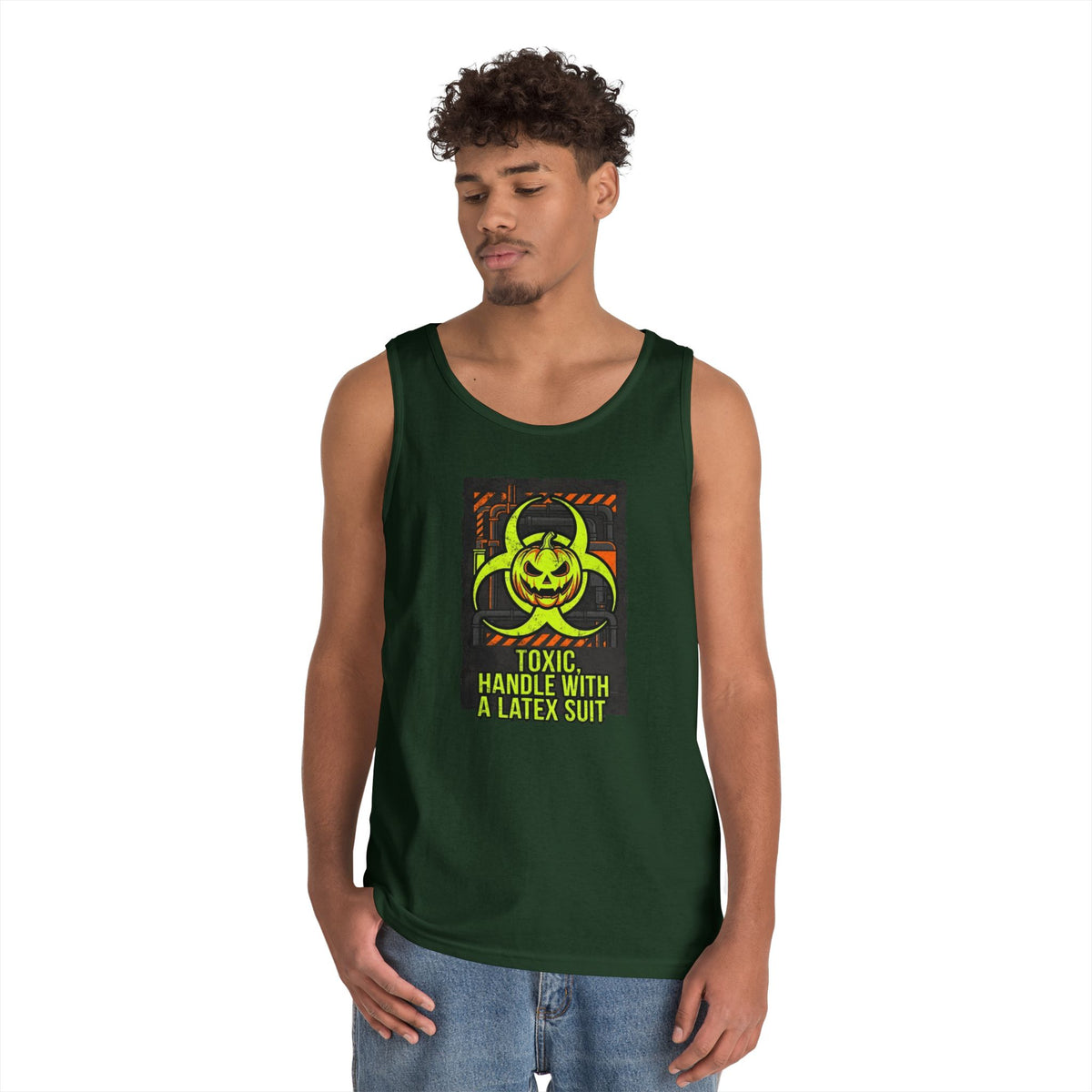 Color: Forest Green | Toxic handle With Latex Tank Top