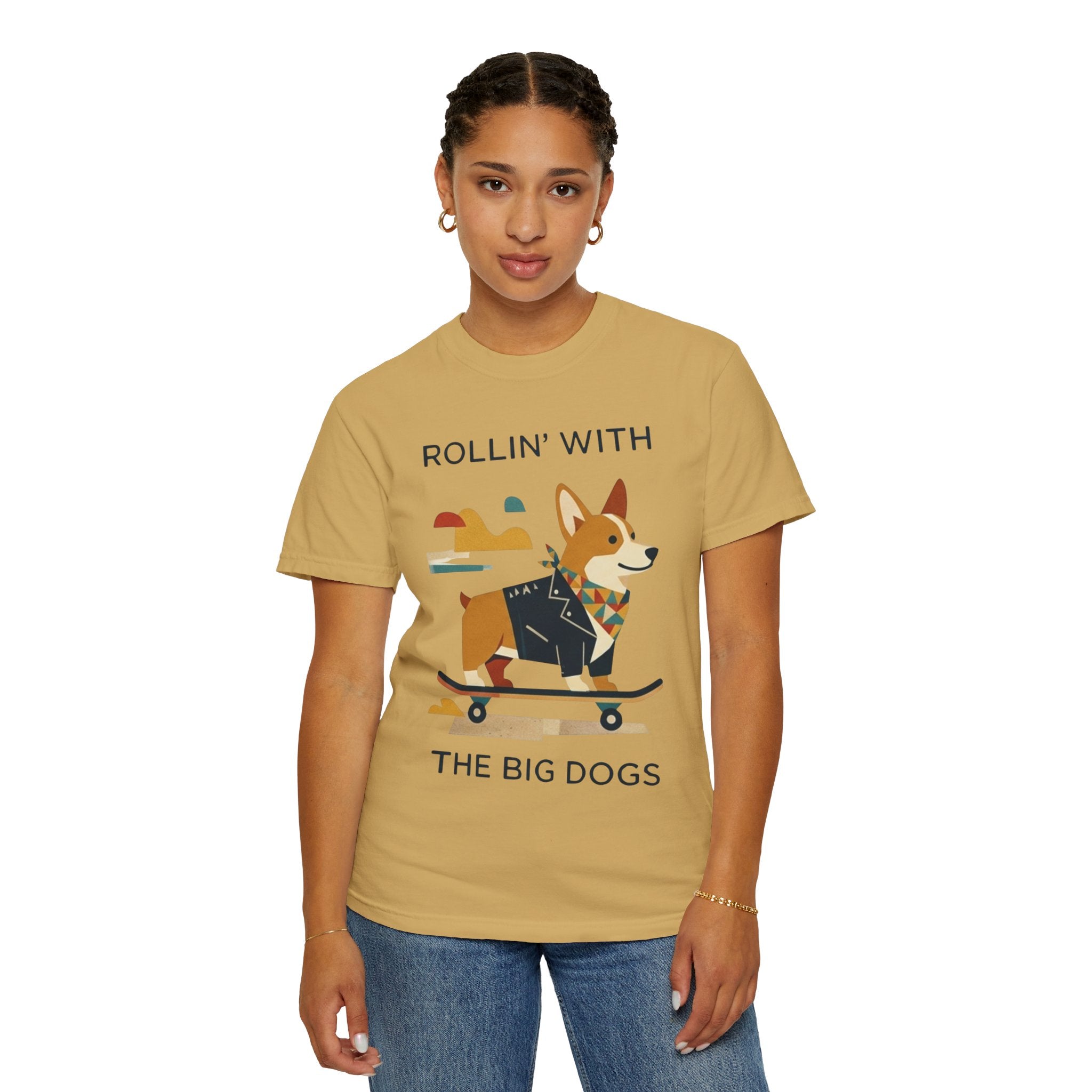 "With the Big Dogs" Unisex Garment-Dyed Tee