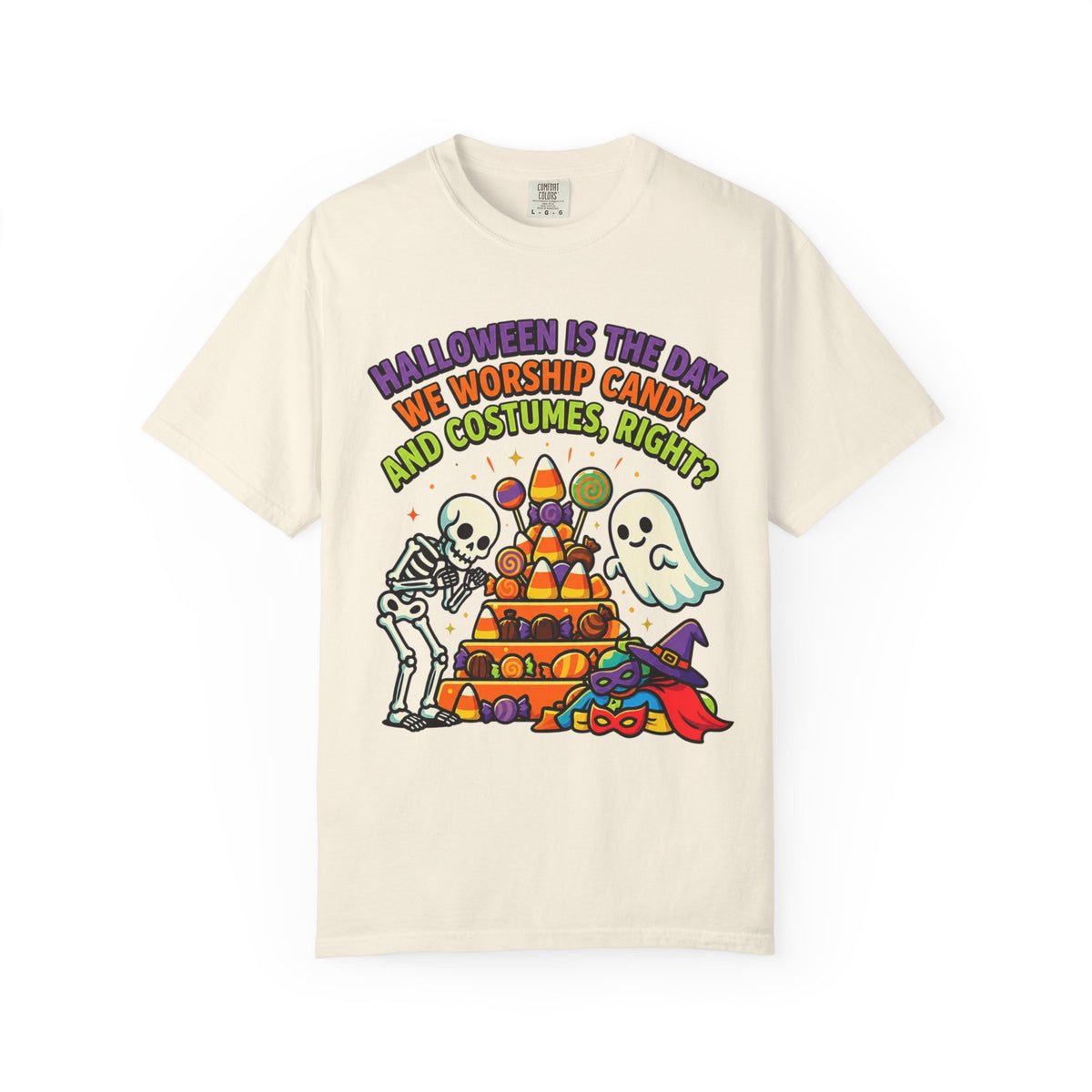 Color: Ivory | Worship Candy Unisex Garment-Dyed Tee