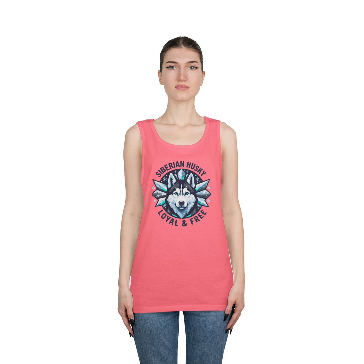 "Siberian Husky Loyal & Free" Tank Top
